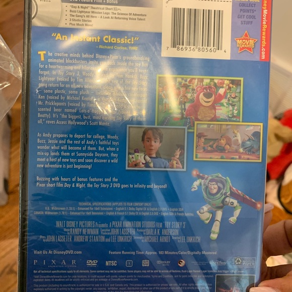 Toy Story 3 DVD with wrapping on. - Picture 2 of 2